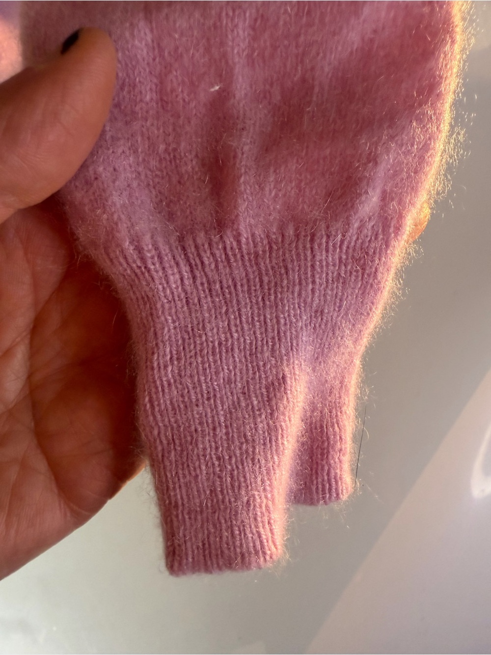 Saks 5th Ave Classic Crewneck Pink Women's Sweater girls 100% Cashmere S/P - Picture 6 of 12